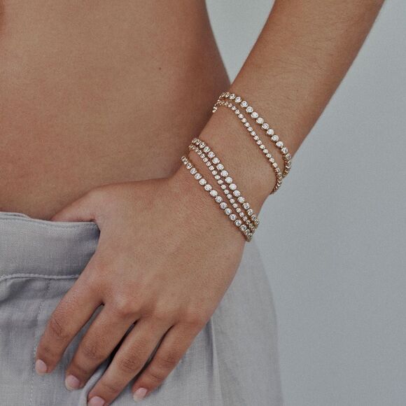 Tennis Bracelet N1391 - Picture 3 of 7